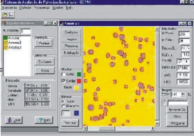 Uma das telas do software Gotas